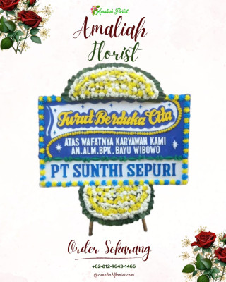 Papan Bunga Duka di Tangki